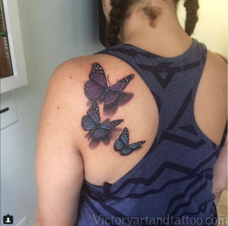 Back Tattoo Butterfly